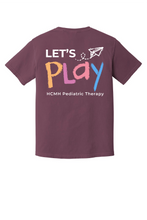 Load image into Gallery viewer, HCMH Let's Play Pediatrics Therapists DM130 District ® Perfect Tri ® Tee &amp; 1717 Comfort Colors
