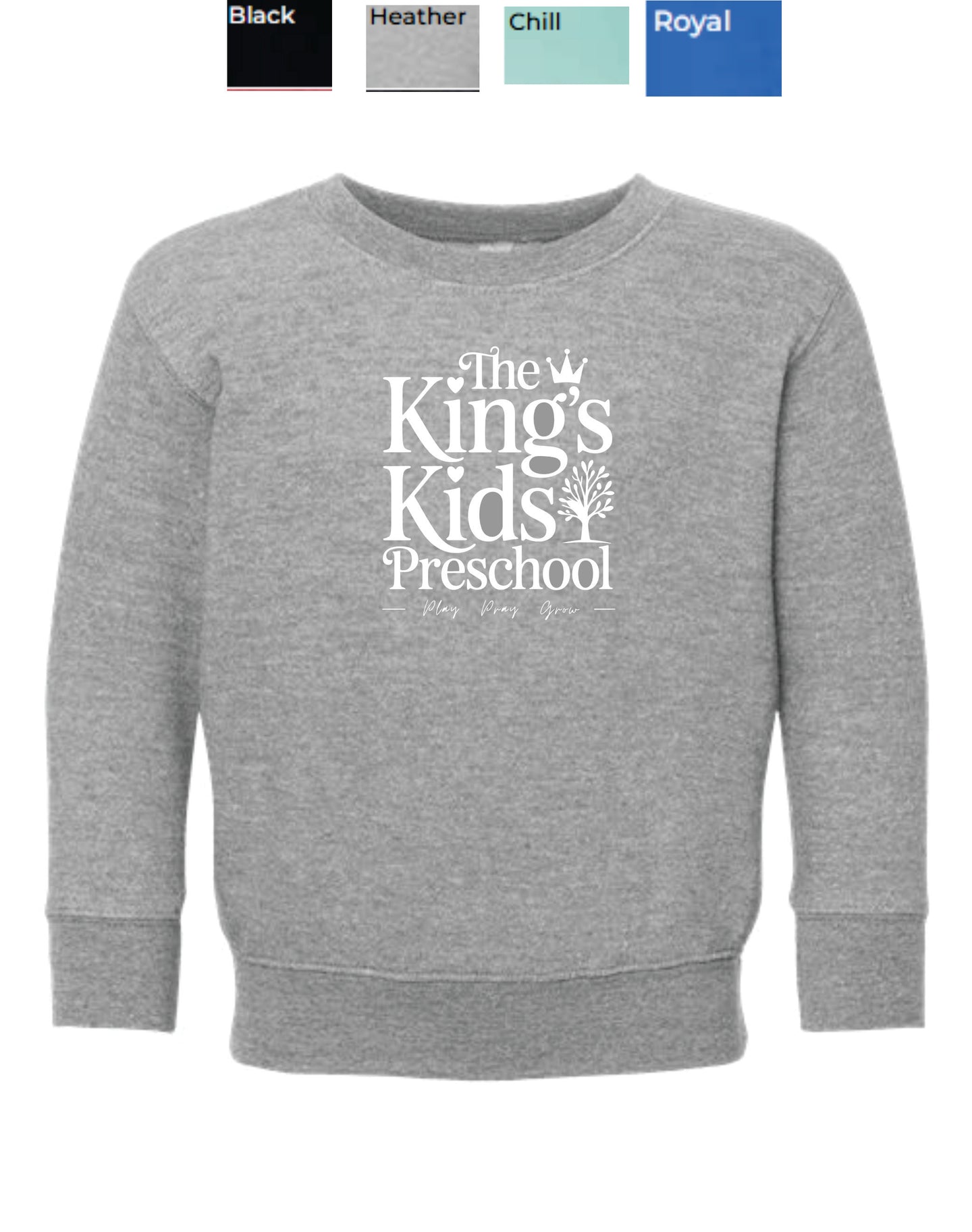 King's Kids Rabbitt Skins Toddler Fleece Crewneck Sweatshirt - 3317