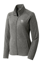 Load image into Gallery viewer, HCMH L235  Port Authority® Ladies Heather Microfleece Full-Zip Jacket Embroidered
