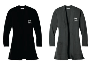HCMH LK5434  Port Authority ® Ladies Concept Long Pocket Cardigan Embroidered
