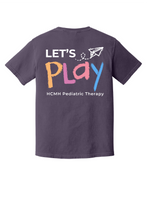Load image into Gallery viewer, HCMH Let's Play Pediatrics Therapists DM130 District ® Perfect Tri ® Tee &amp; 1717 Comfort Colors
