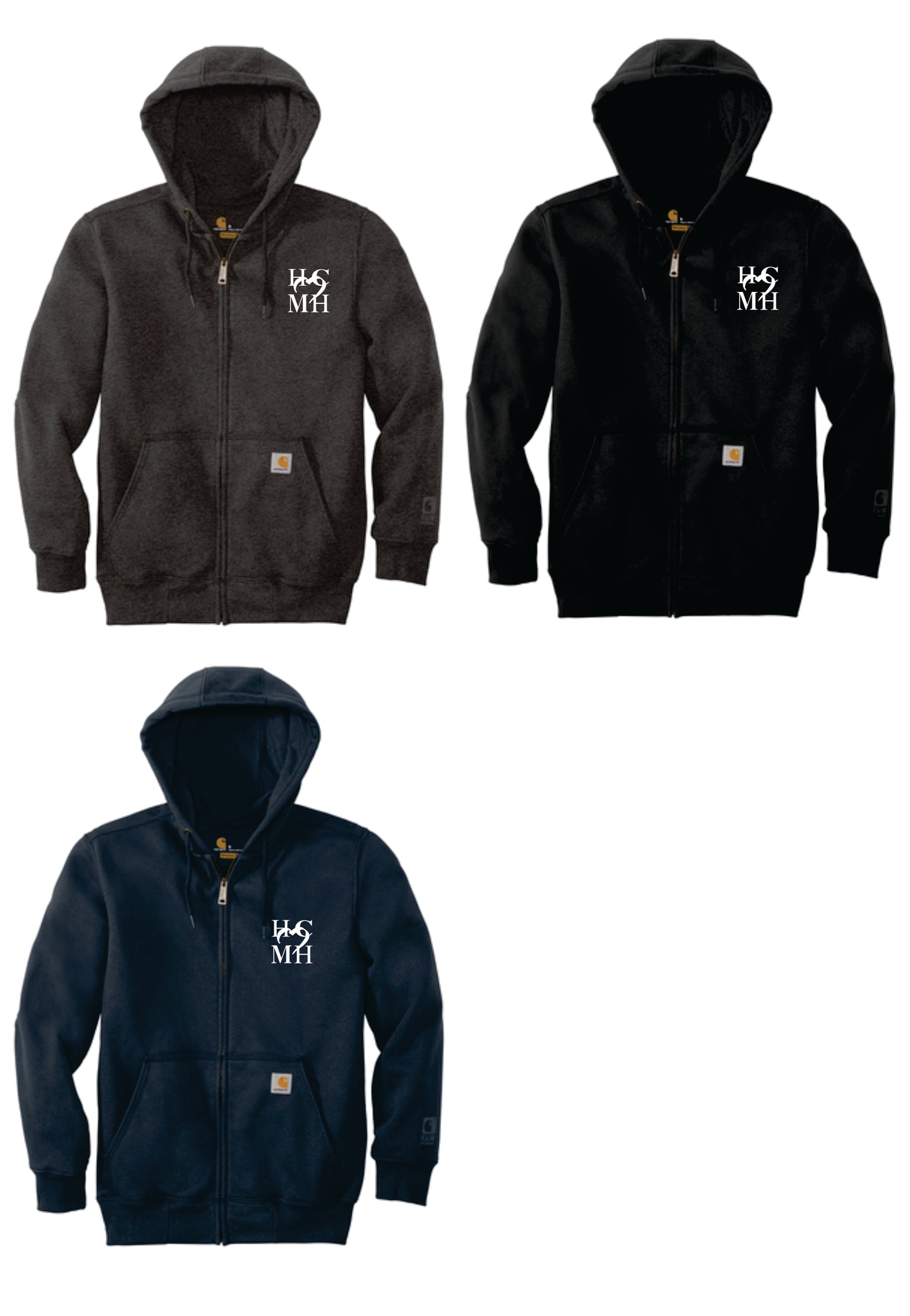 HCMH CT100614  Carhartt ® Rain Defender ® Paxton Heavyweight Hooded Zip-Front Sweatshirt EMS & MAINTENANCE ONLY