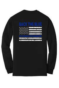 Back the Blue DM132  District® Perfect Tri® Long Sleeve Tee