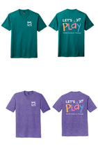 Load image into Gallery viewer, HCMH Let's Play Pediatrics Therapists DM130 District ® Perfect Tri ® Tee &amp; 1717 Comfort Colors

