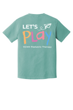 Load image into Gallery viewer, HCMH Let's Play Pediatrics Therapists DM130 District ® Perfect Tri ® Tee &amp; 1717 Comfort Colors
