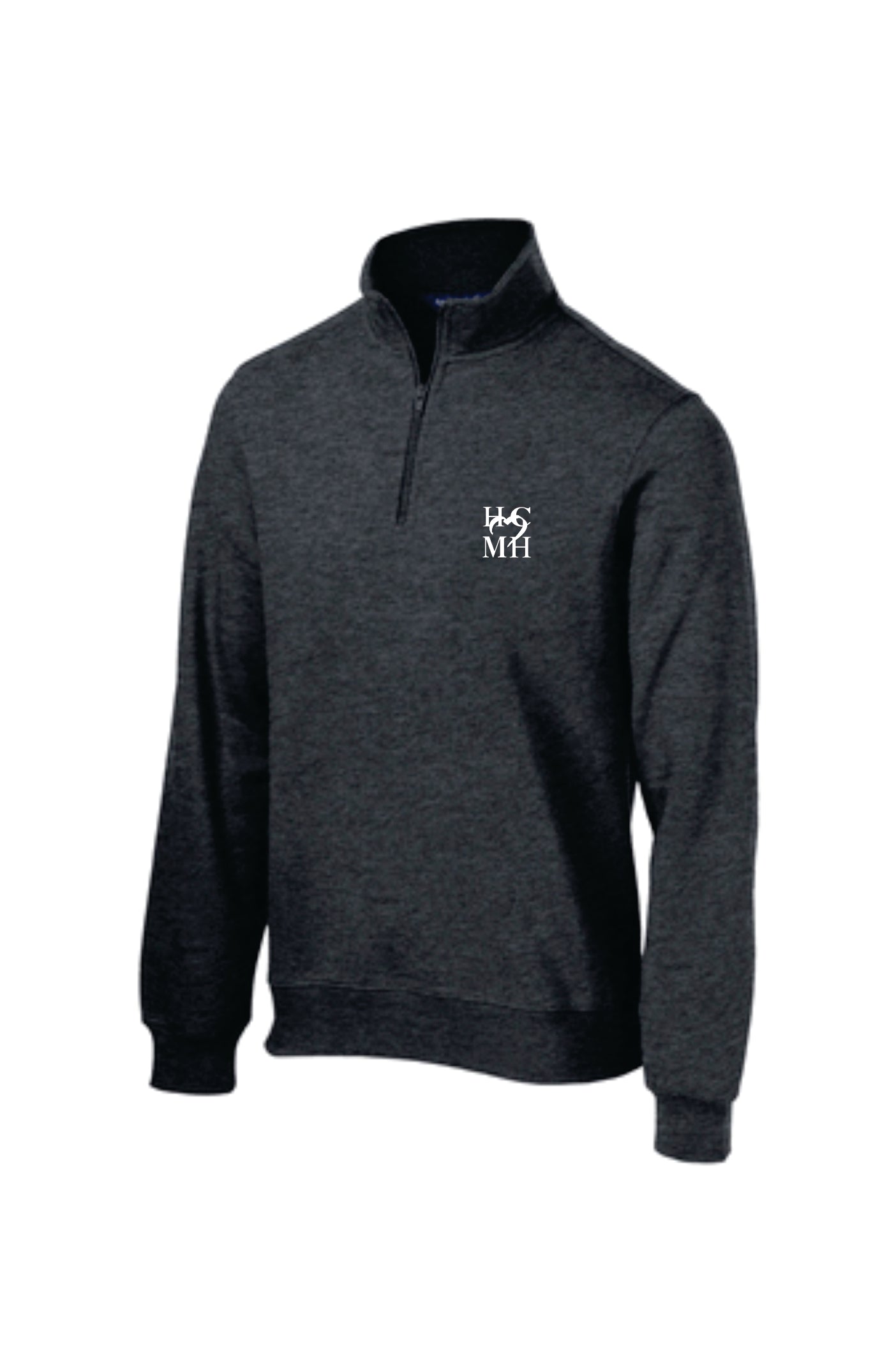 HCMH Sport-Tek Quarter Zip Embroidered ST253 Graphite Heather